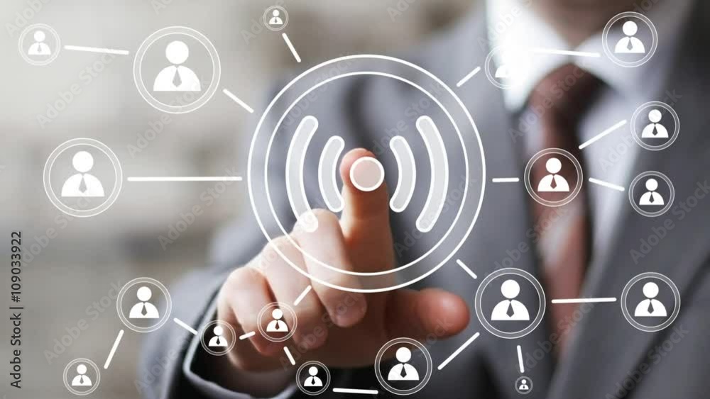 Business button Wifi online connection signal Business button Wifi online connection signal