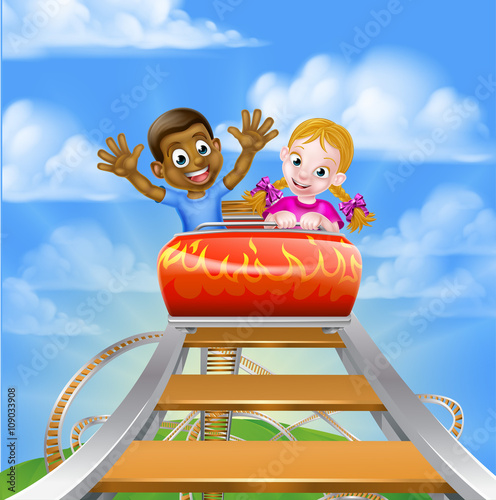 Rollercoaster at the Theme Park