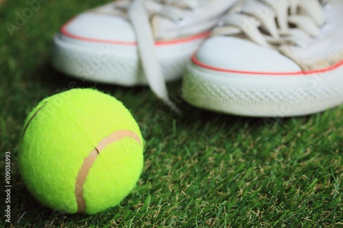 tennis and white sneakers