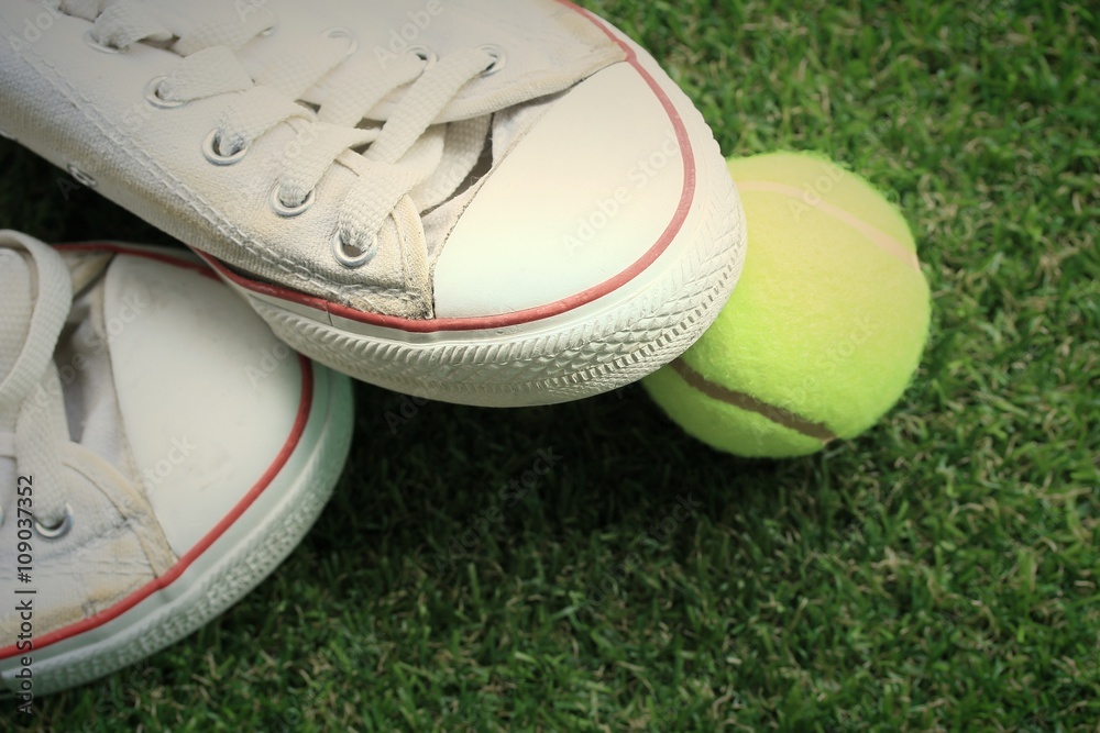 Obraz premium tennis and white sneakers