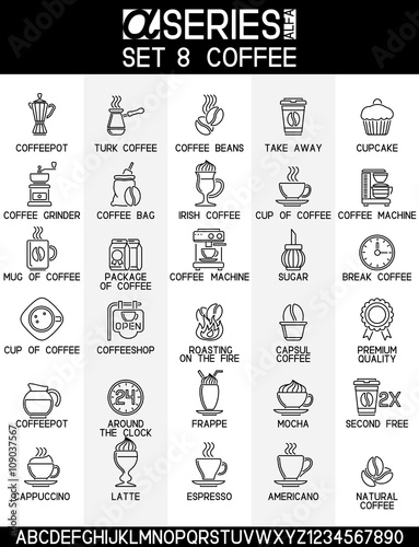 Coffee add Tea Icons