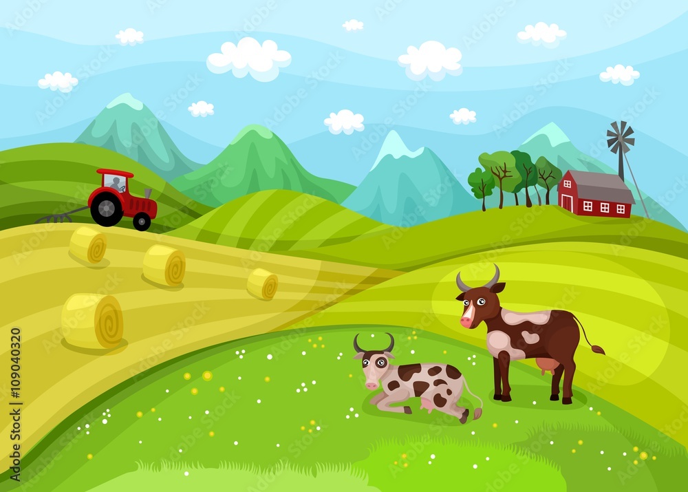 farm landscape farm landscape