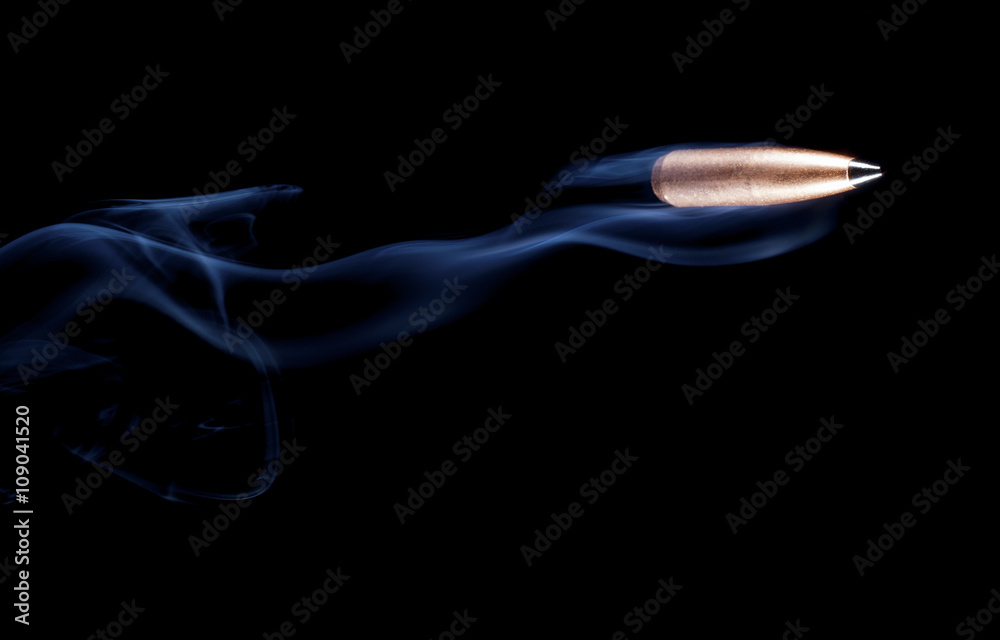 Naklejka premium Flying projectile