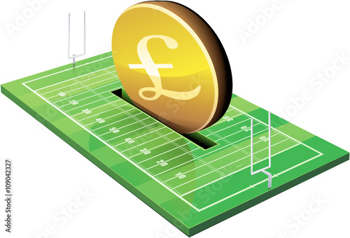 Invest Pounds in a american football field