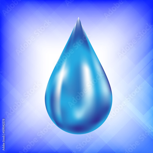 Realistic Water Drop Icon