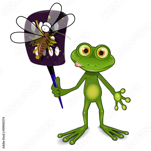 Frog and mosquito