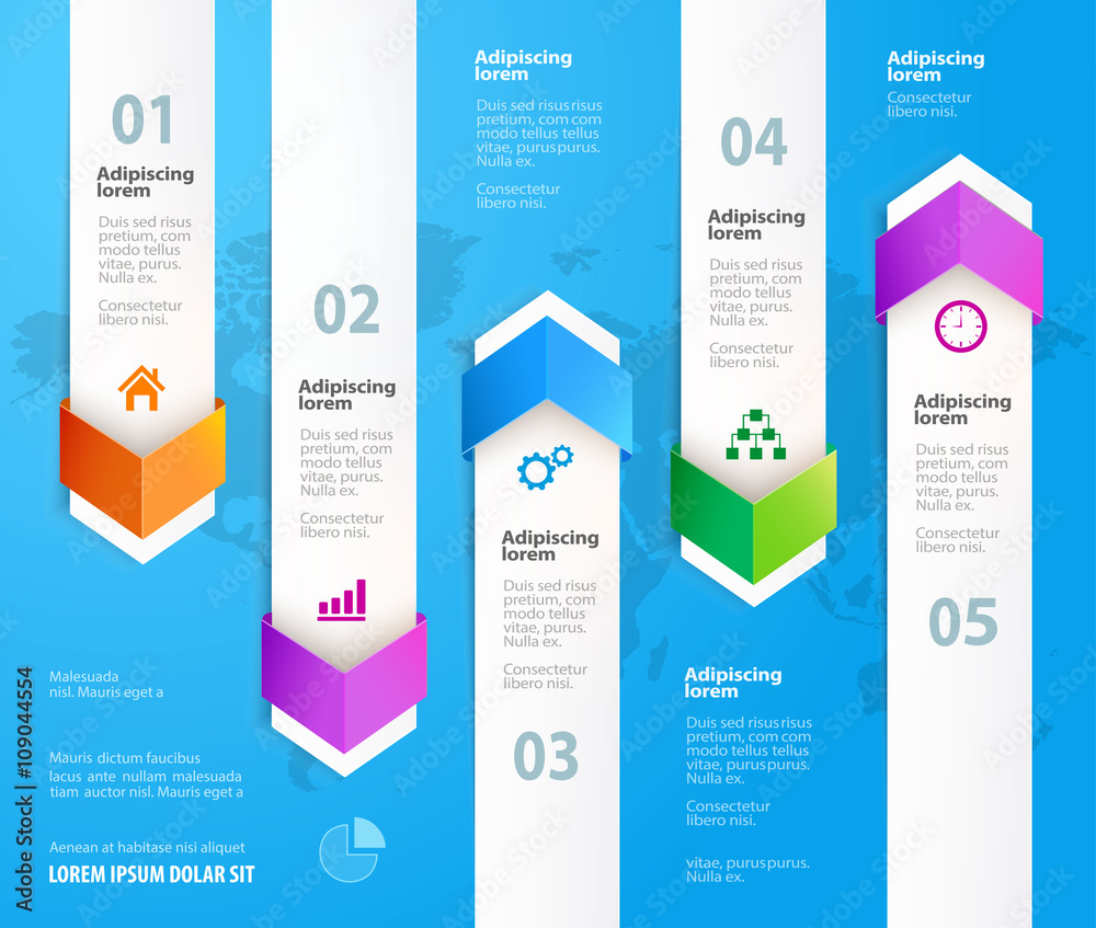 Arrow infographic design elements. Vector illustration. Arrow infographic design elements. Vector illustration.