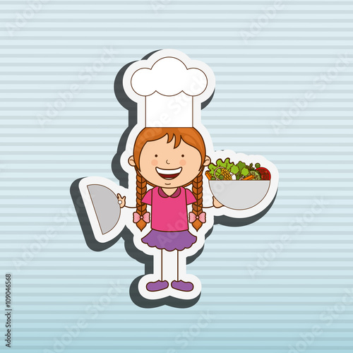 kids cooking design 