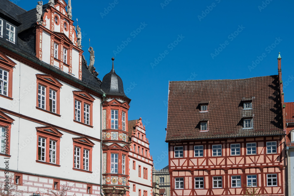 Fototapeta premium Fachwerkhäuser, Coburg 