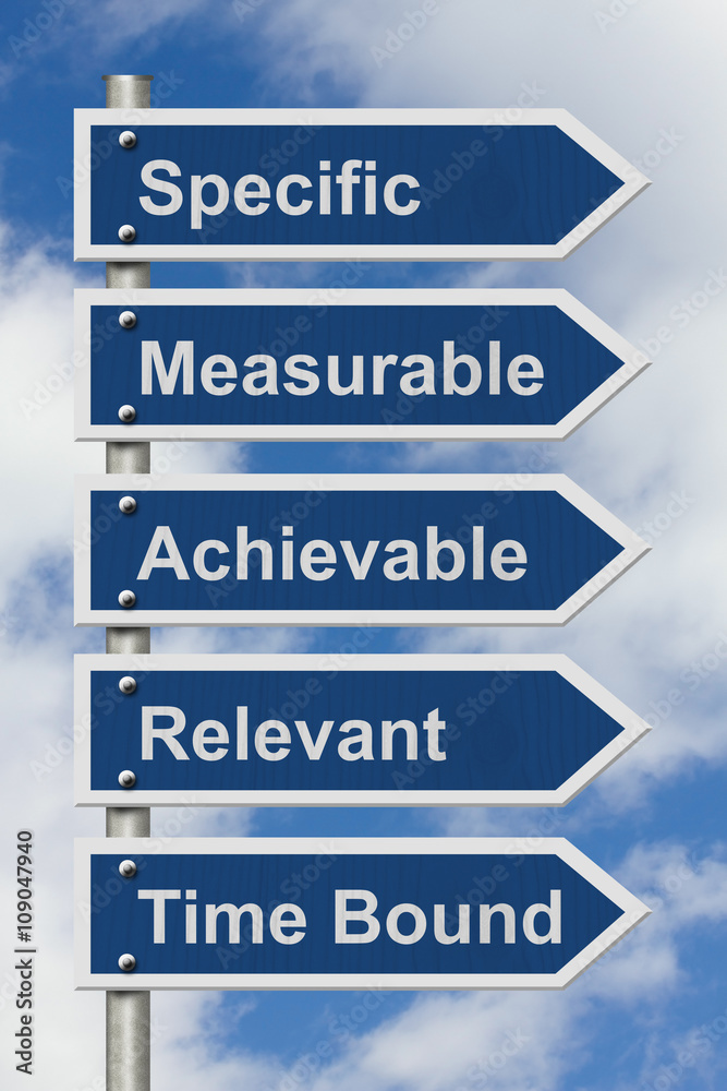 Fototapeta premium Writing your SMART Goals