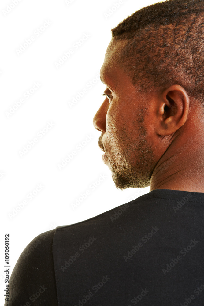 Fototapeta premium Gesicht eines afrikanischen Mannes im Profil