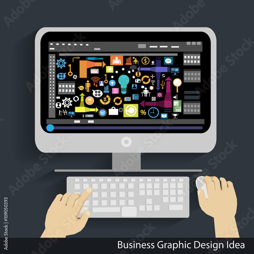 Vector Business graphic design idea