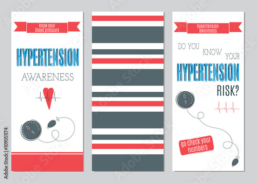Hypertension Day set of banners
