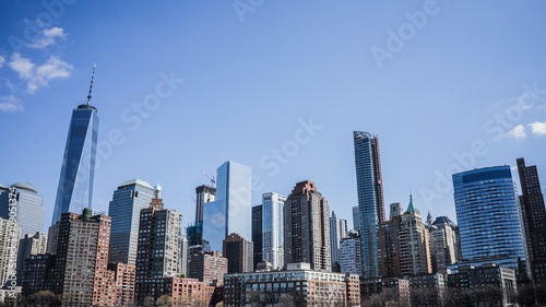 new York, USA - Circa March 2016 - view over the skyline of manh photo