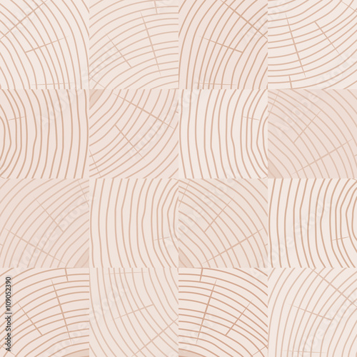 Ring of Wood. Vector Illustration and Background.