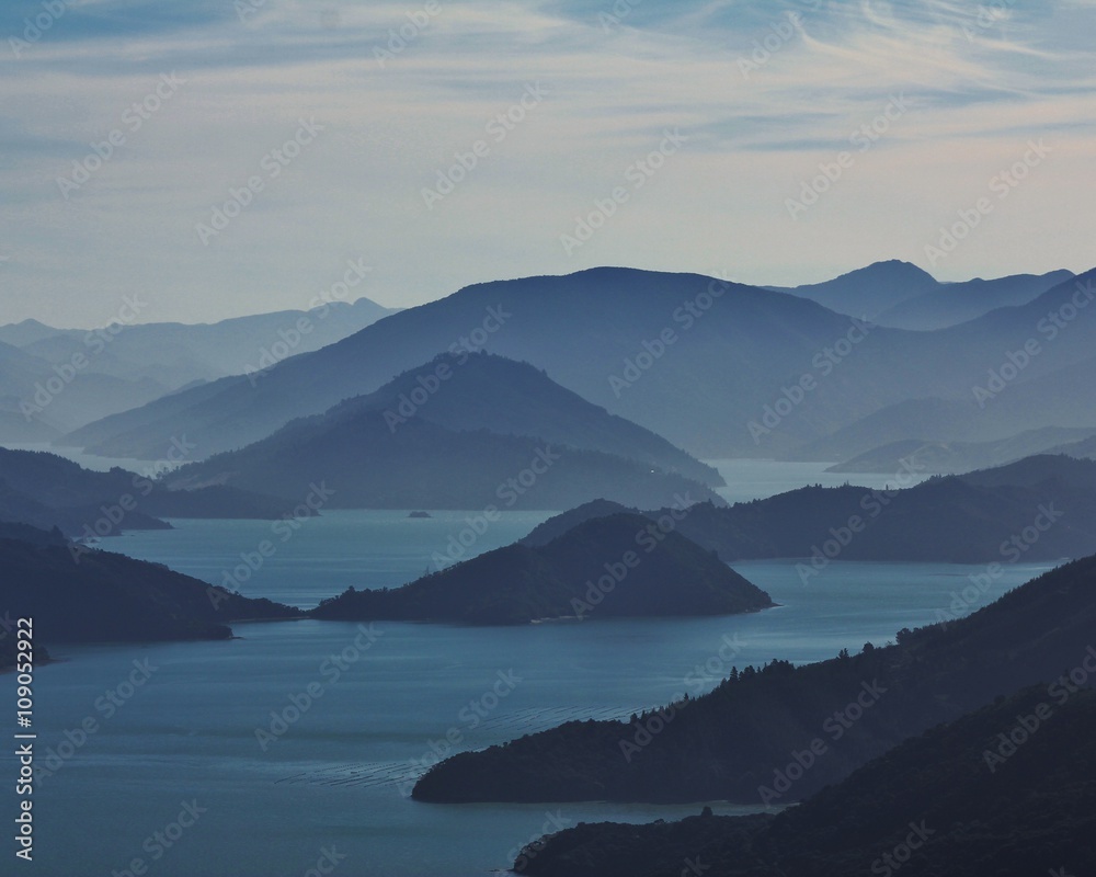 Evening in the Marlborough Sounds