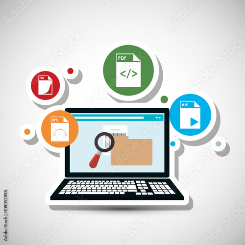 responsive web design, editable vector