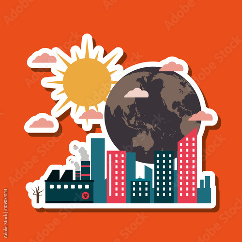 Graphic design of pollution
