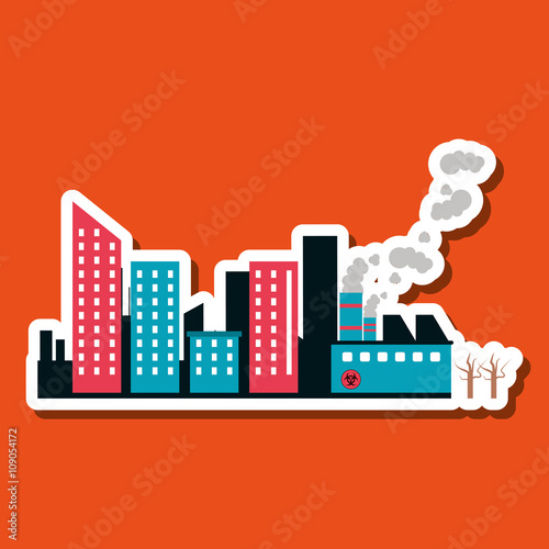 Graphic design of pollution