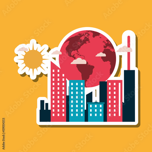 Graphic design of pollution
