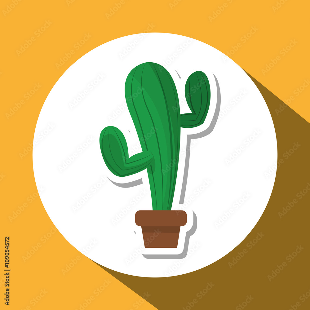 Graphic design of cactus