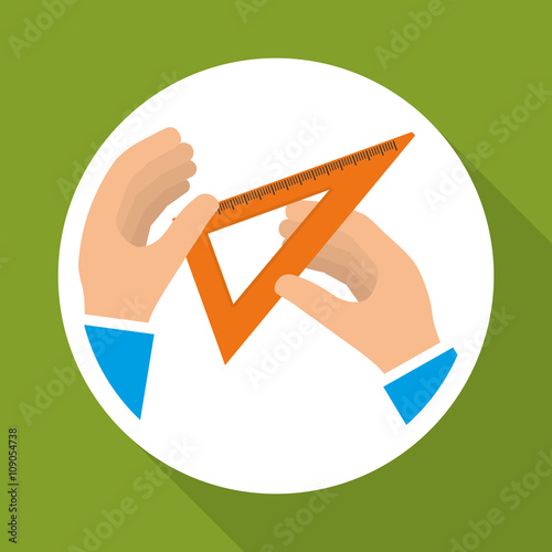 Flat illustration of Back to School design 