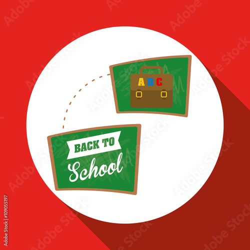Flat illustration of Back to School design 