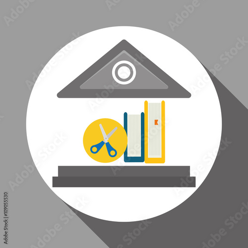 Flat illustration of Back to School design 