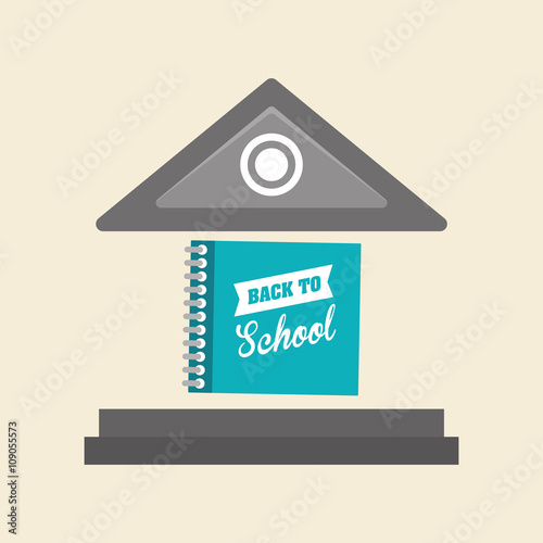 Flat illustration of Back to School design 