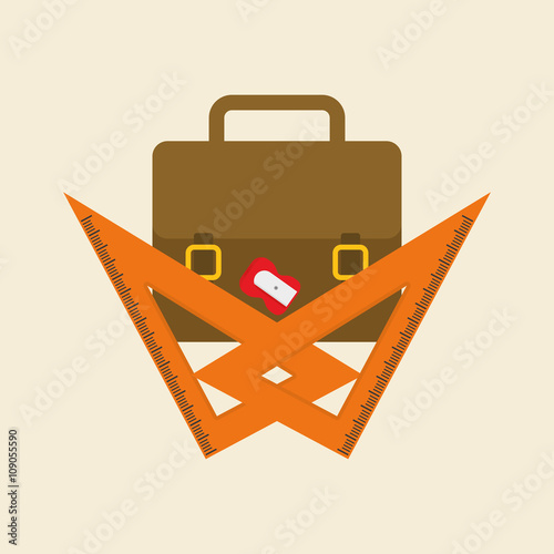 Flat illustration of Back to School design 