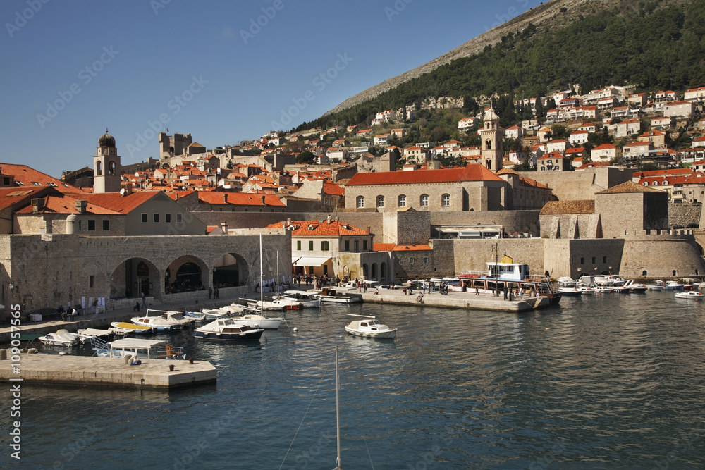 Port in Dubrovnik. Croatia