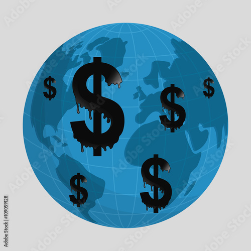 Flat illustration about Oil price, petroleum and gas concepts