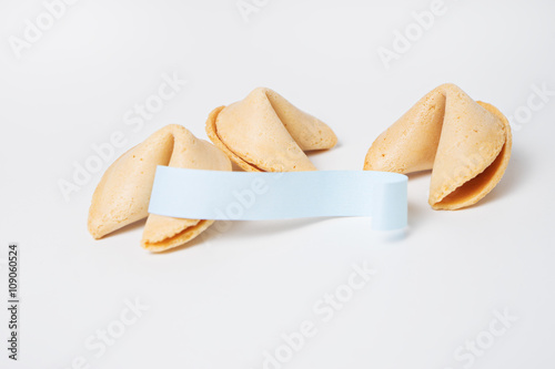 Fortune cookies on the white  background
