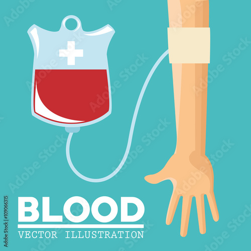 Blood donation design, medical and healthcare concept