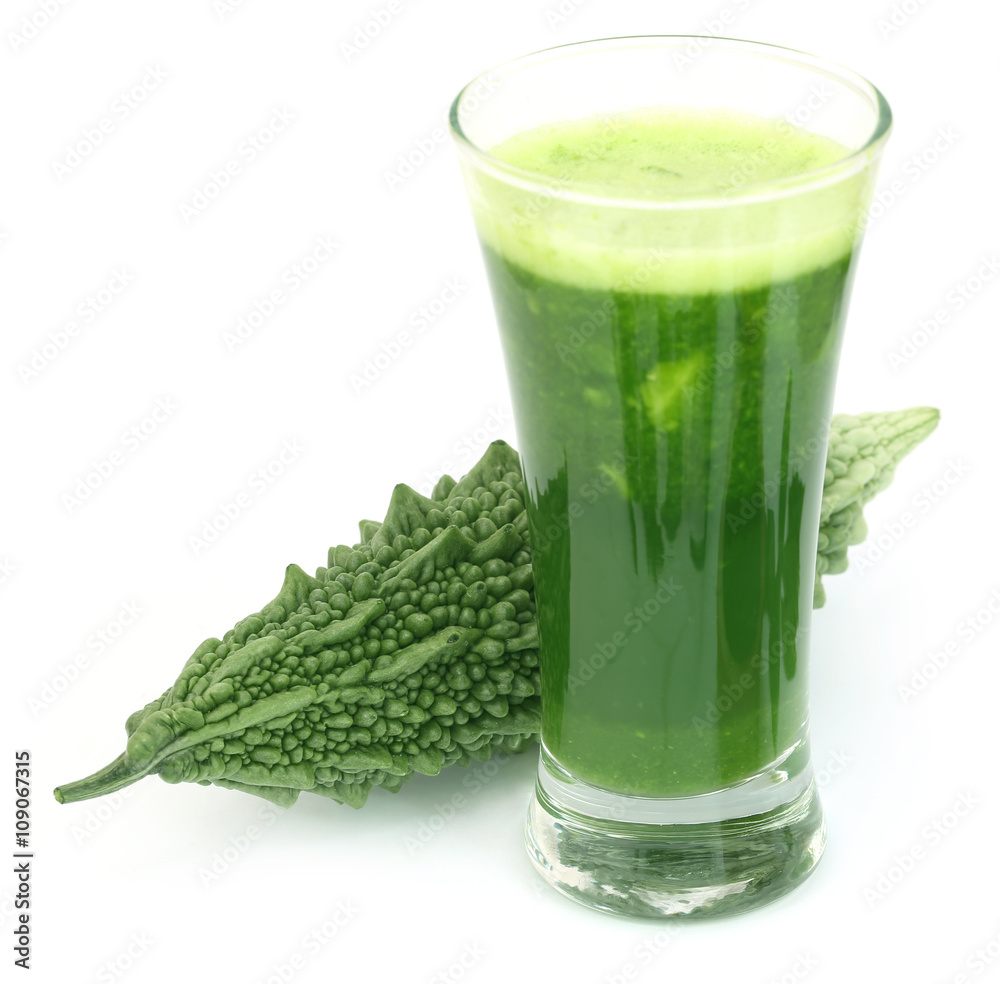 Herbal juice of green momodica Herbal juice of green momodica