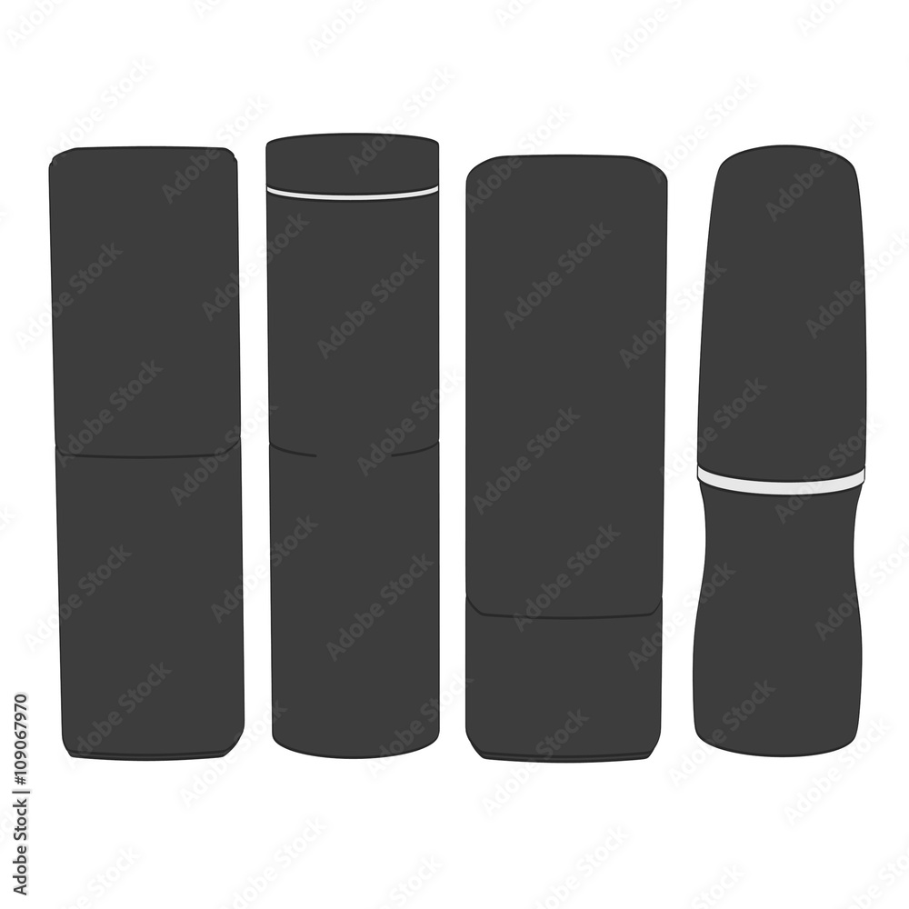 2d cartoon illustration of lipsticks 2d cartoon illustration of lipsticks