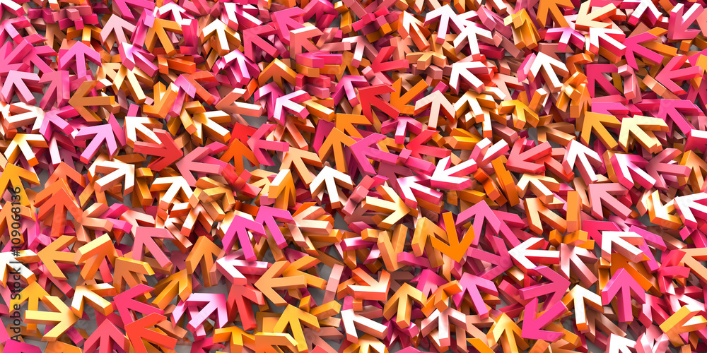 Infinite arrow signs, 3d rendering Infinite arrow signs, 3d rendering