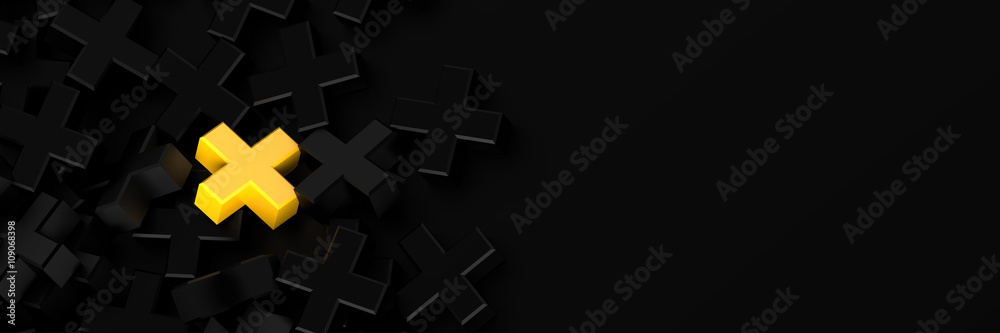 Colored plus symbols background, 3d rendering Stock Illustration ...