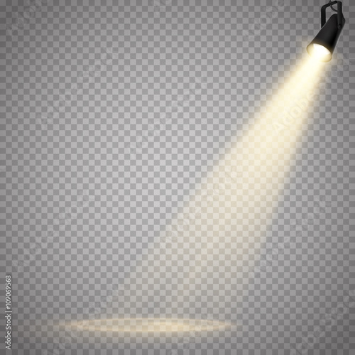 Vector Isolated Spotlight