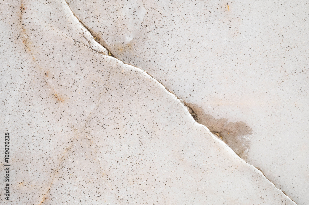 Fototapeta premium Closeup surface cracked marble floor texture background