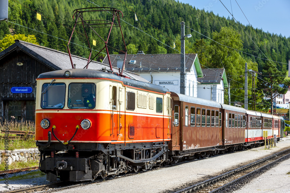 narrow gauge railway, Mariazell, Styria, Austria
