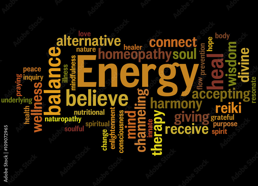 Energy, word cloud concept 2