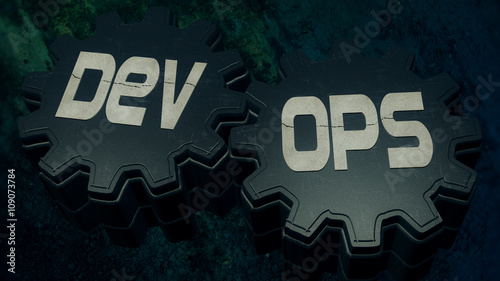 Illustration of DevOps Gears