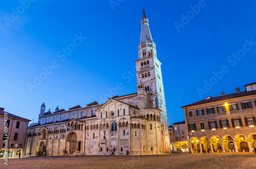 Duomo di Modena with Ghirlandina tower photo