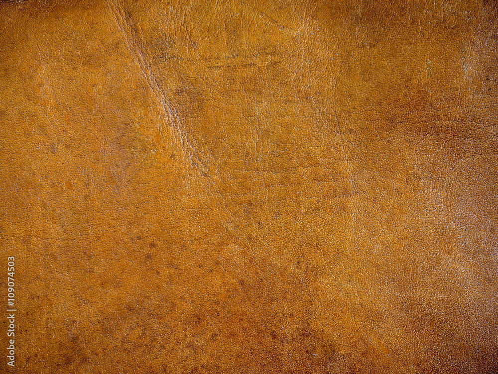 Leather texture of a vintage leather bag