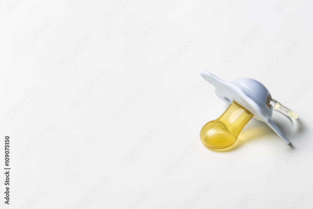 Baby pacifier isolated on a white background Baby pacifier isolated on a white background