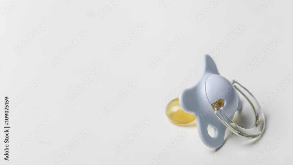 Baby pacifier isolated on a white background Baby pacifier isolated on a white background