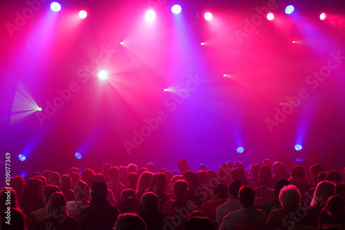 Colorful and vivid stage spotlight background © FreeProd