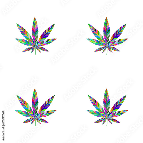 Marijuana seamless pattern 3