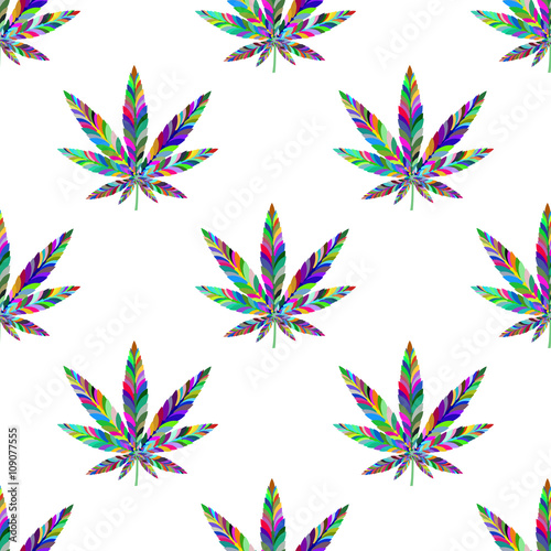 Marijuana seamless pattern 4